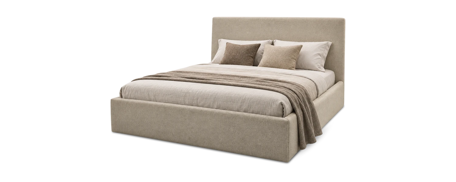 نمای جزئیات و ظرافت ساخت تخت خواب مدرن بلوود (BELLWOOD) در GOAL فرنیچر